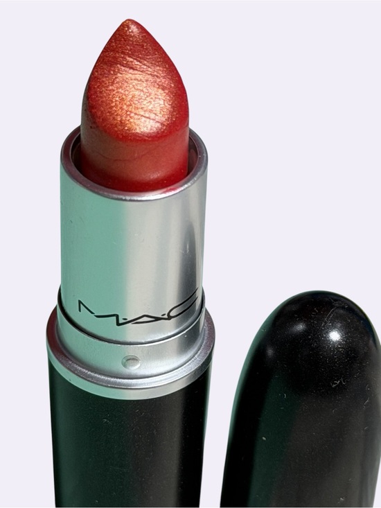 MAC Cosmetics Other - MAC CB 96 Frost Finish Shimmering Red & Gold Lipstick